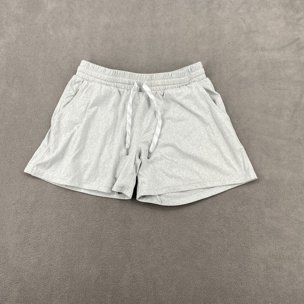 Pacific Trail Sweat Shorts Womens Small Heather Gray Stretch Regular Drawstring